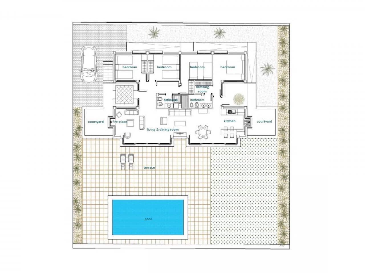 4 soverom Villa til salgs i La Peraleja Golf Resort med svømmebasseng - € 375 000 (Ref: 9318784)