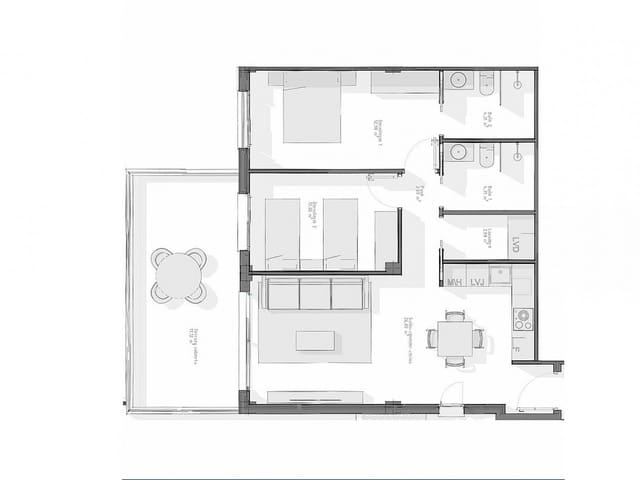 3 makuuhuone Huoneisto myytävänä paikassa Vera mukana uima-altaan - 255 000 € (Ref: 9318790)