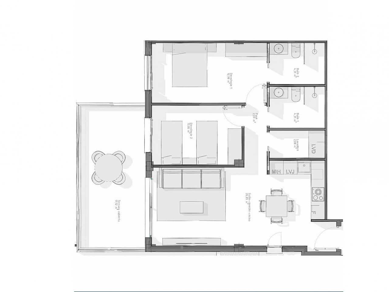 3 soverom Penthouse til salgs i Vera med svømmebasseng - € 395 000 (Ref: 9318792)