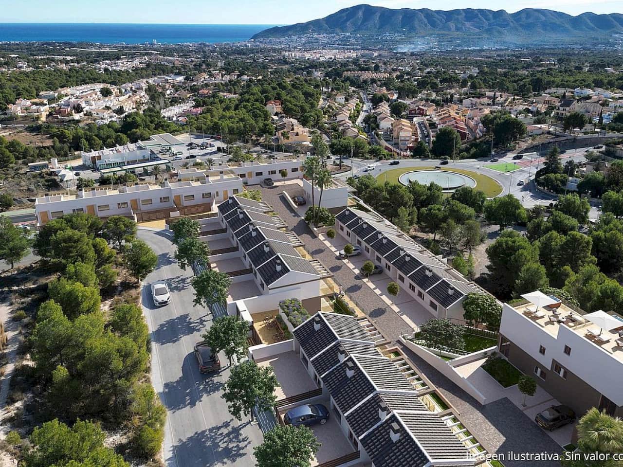 4 quarto Casa em Banda para venda em La Nucia com piscina - 499 000 € (Ref: 9318796)