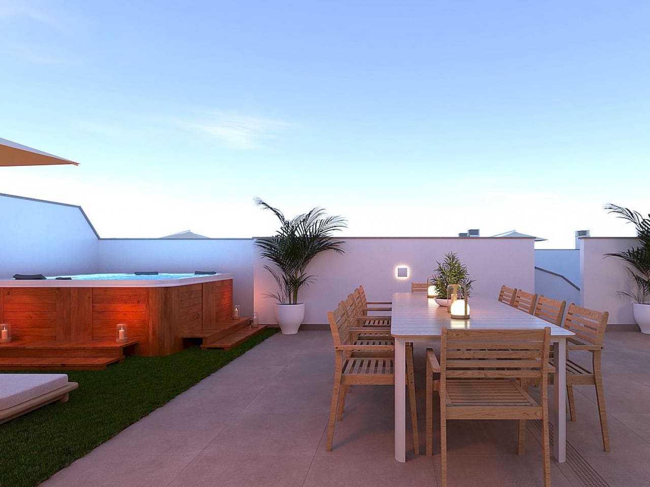 2 soveværelse Rækkehus til salg i Torre de la Horadada med swimmingpool - € 375.000 (Ref: 9318803)