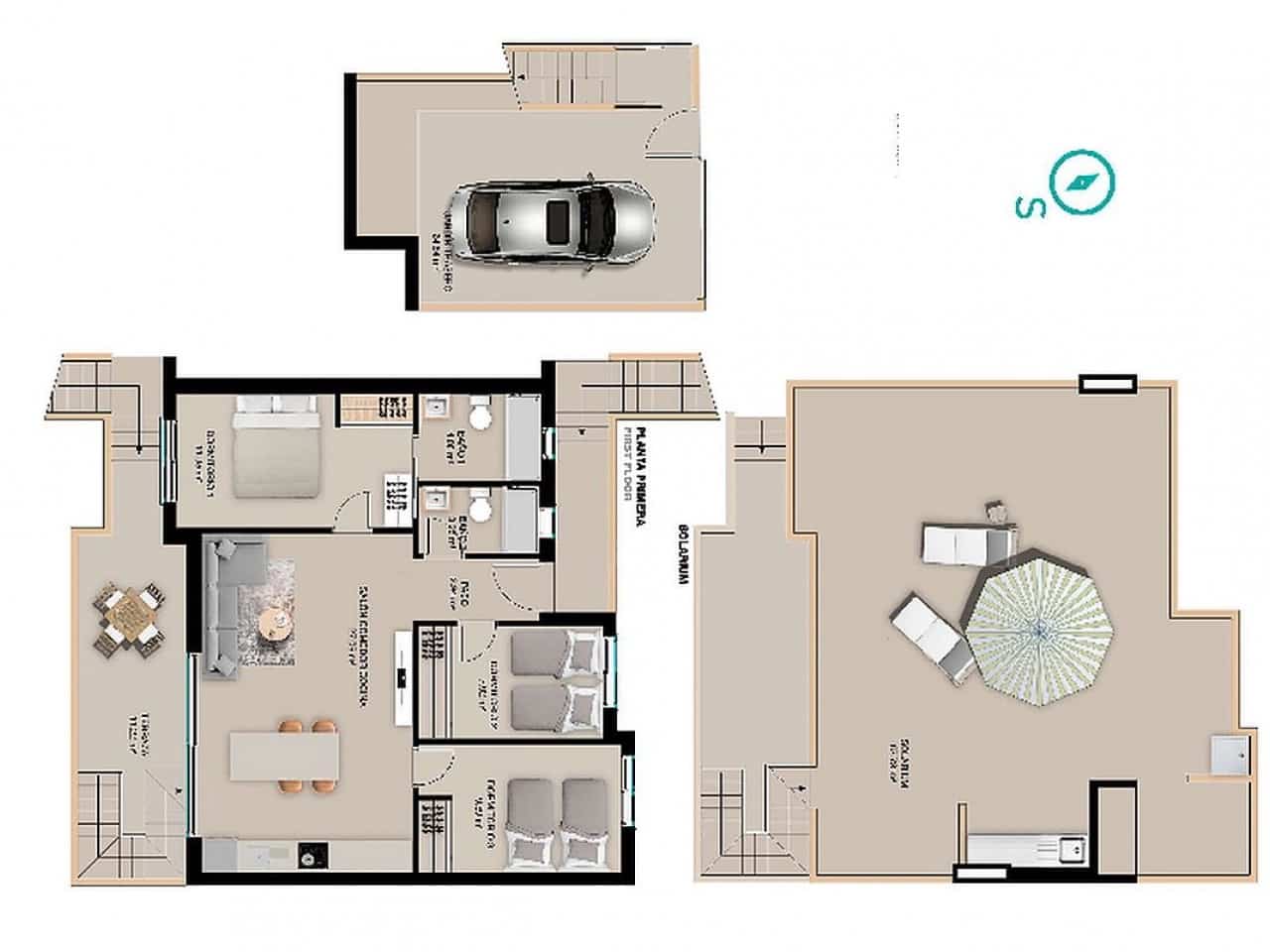 2 soverom Rekkehus til salgs i Torre de la Horadada med svømmebasseng - € 385 000 (Ref: 9318804)