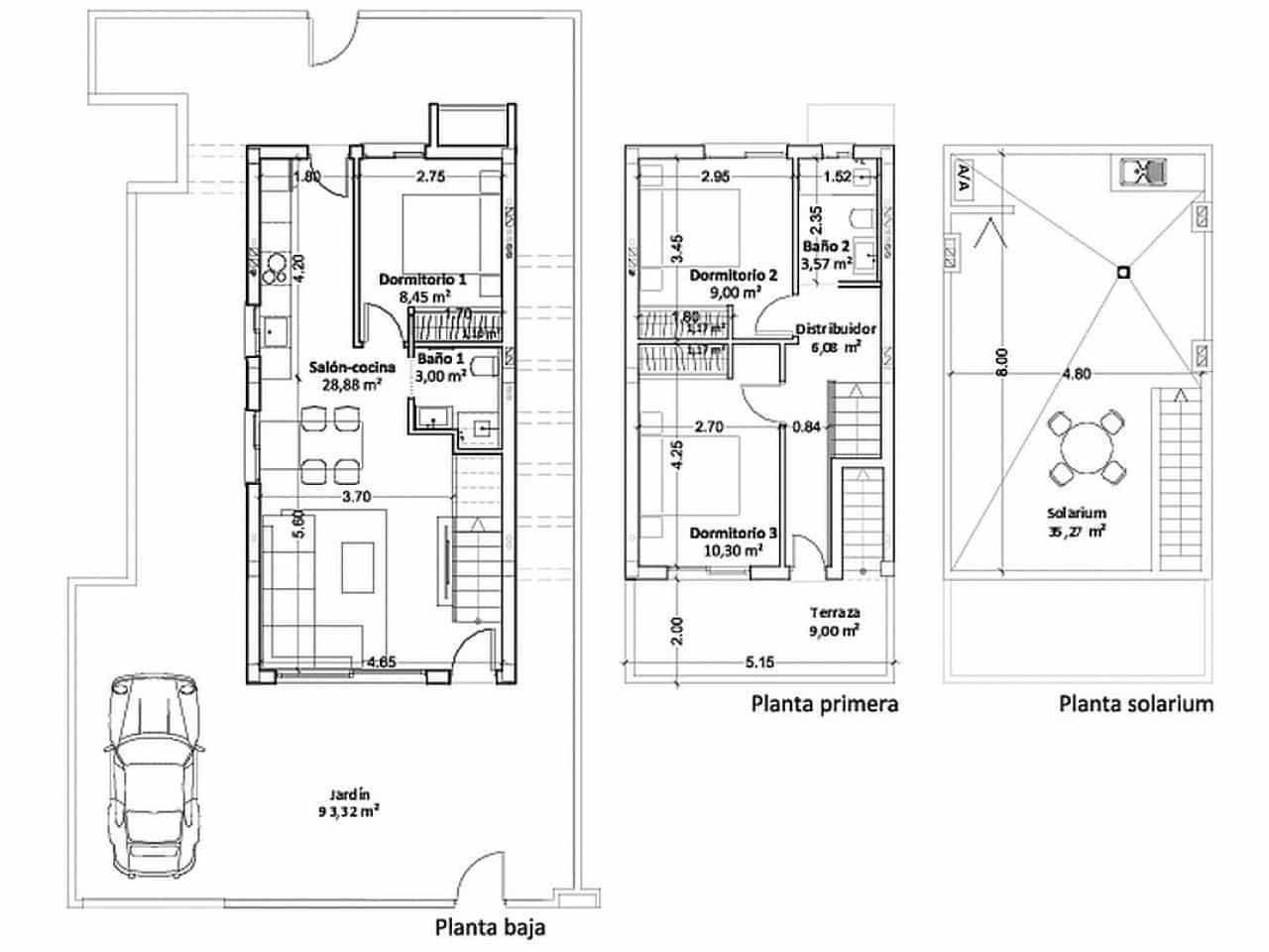 2 soverom Rekkehus til salgs i Torre de la Horadada med svømmebasseng - € 385 000 (Ref: 9318804)