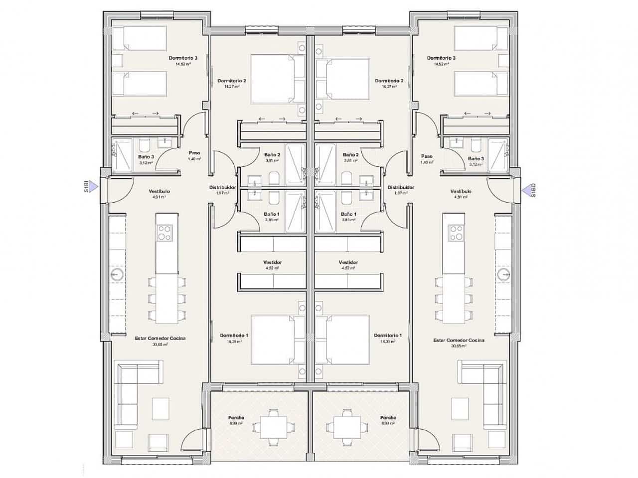 2 soverom Leilighet til salgs i Mojacar med svømmebasseng - € 310 000 (Ref: 9318805)