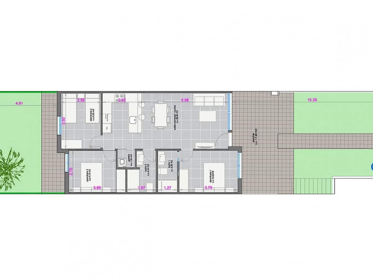 2 soveværelse Rækkehus til salg i Pilar de la Horadada med swimmingpool - € 330.000 (Ref: 9318821)