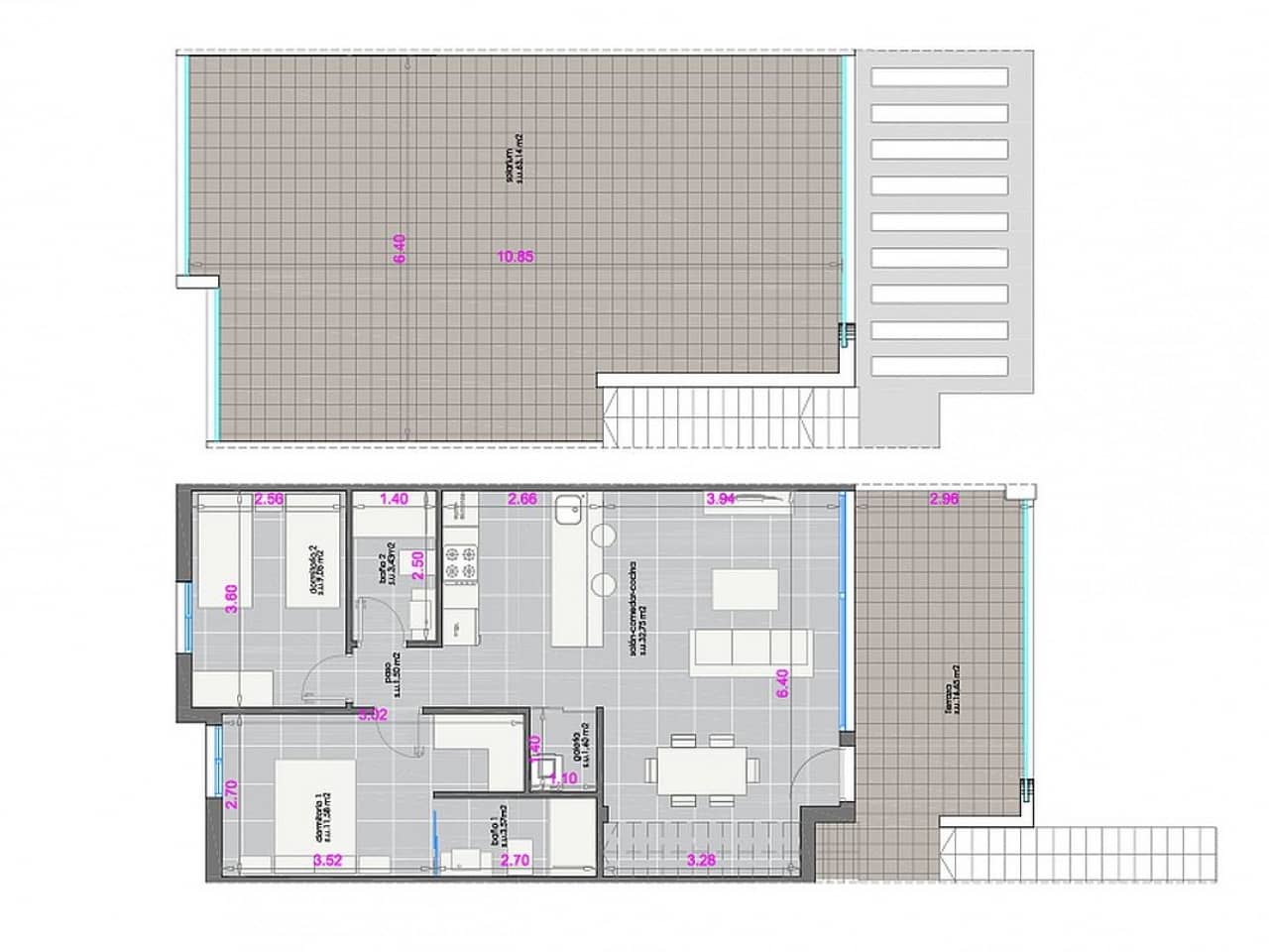 3 soveværelse Rækkehus til salg i Pilar de la Horadada med swimmingpool - € 365.000 (Ref: 9318822)