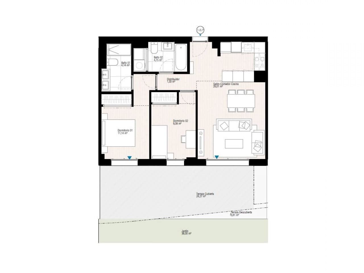 2 quarto Penthouse para venda em La Villajoyosa / Vila Joiosa com piscina - 655 000 € (Ref: 9318834)