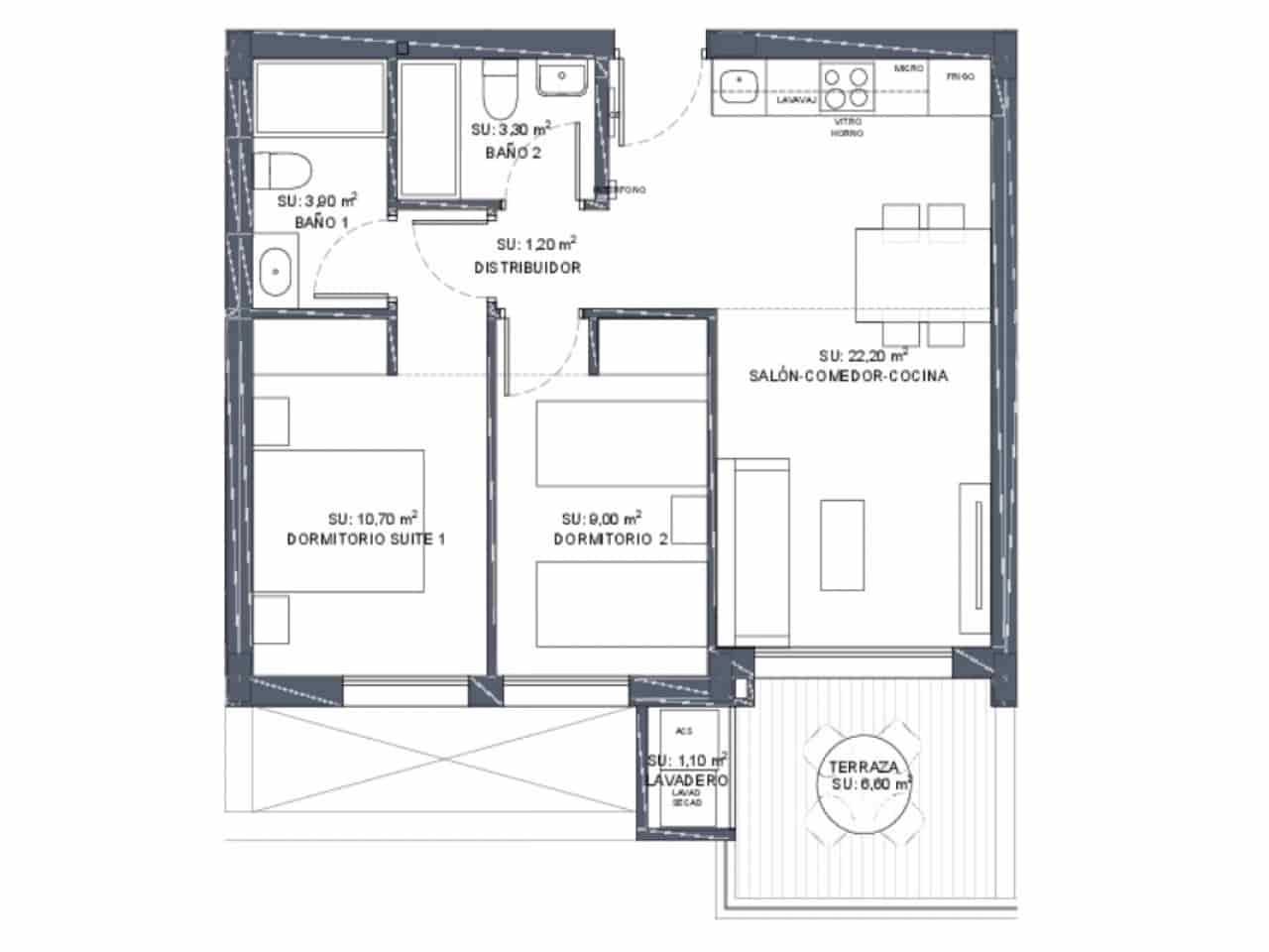 2 quarto Apartamento para venda em Benijofar com piscina - 253 000 € (Ref: 9318837)