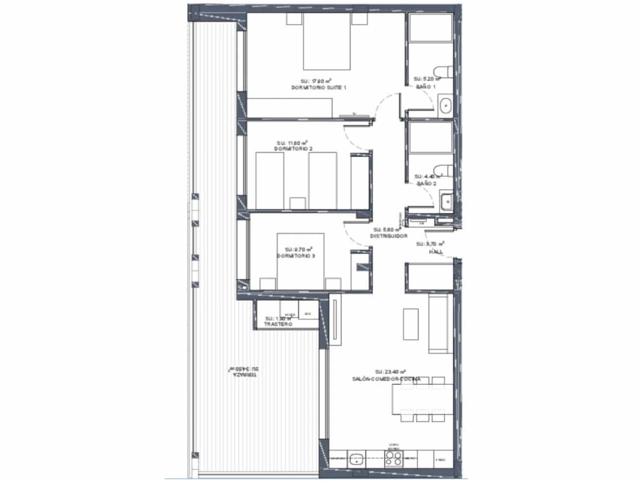 3 bedroom Apartment for sale in Benijofar with pool - € 354,000 (Ref: 9318838)