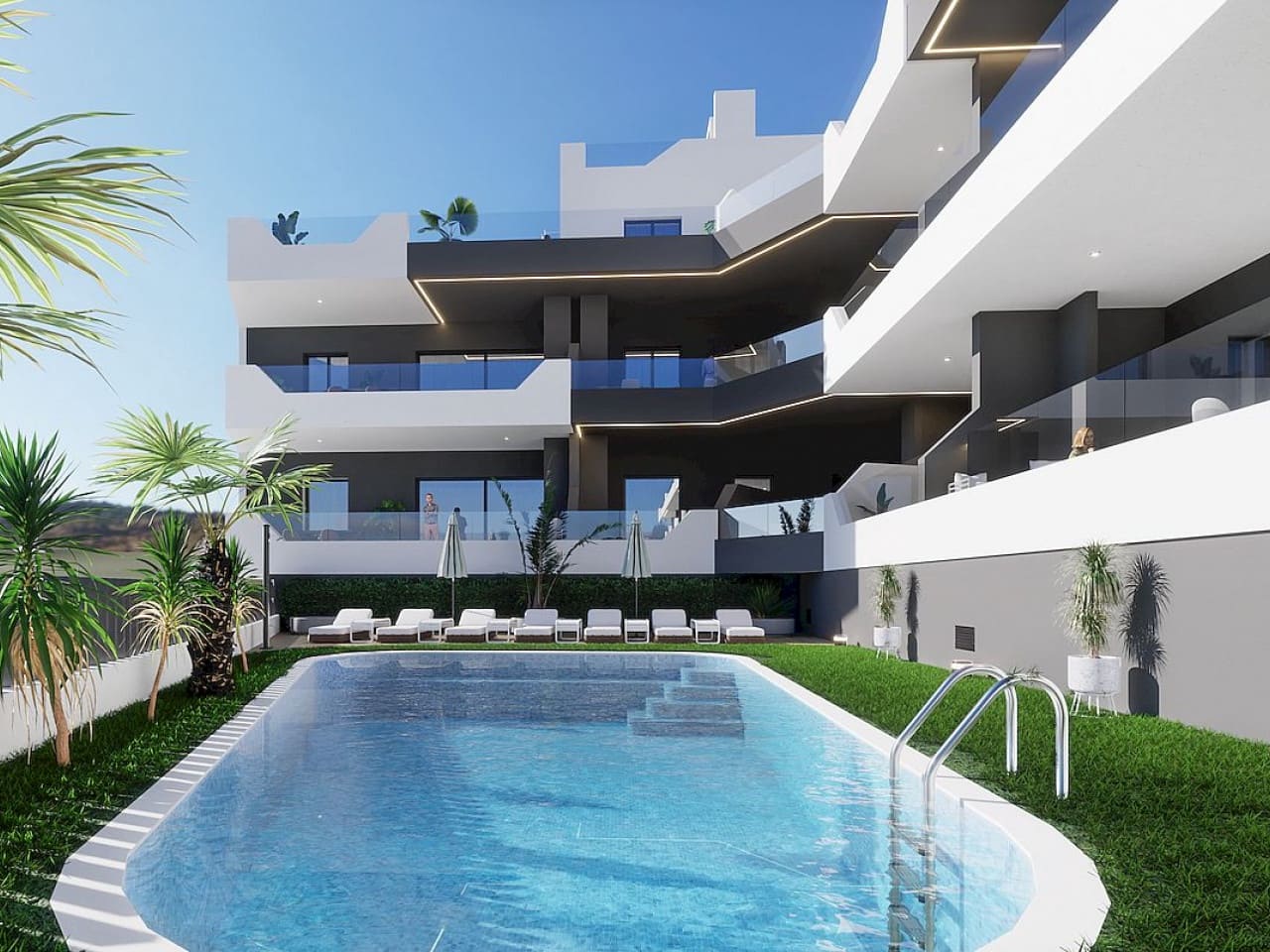 3 Zimmer Penthouse zu verkaufen in Benijofar mit Pool - 466.000 € (Ref: 9318844)