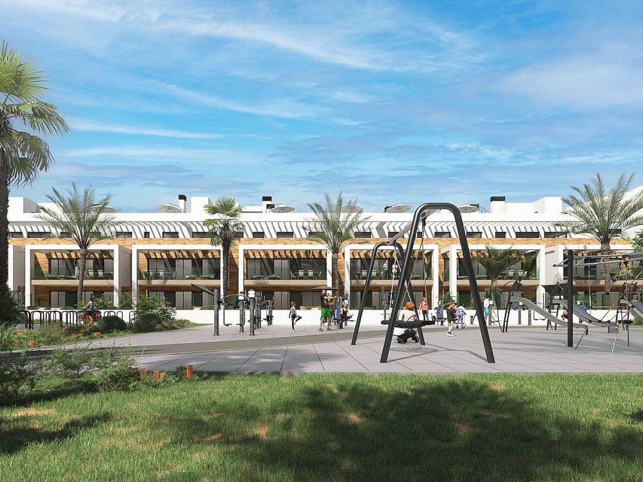 Ático de 2 habitaciones en Los Alcázares en venta con piscina - 315.000 € (Ref: 9318847)