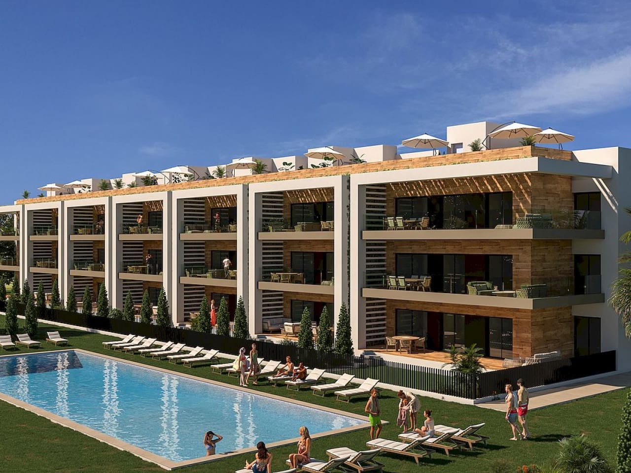 Ático de 2 habitaciones en Los Alcázares en venta con piscina - 315.000 € (Ref: 9318847)