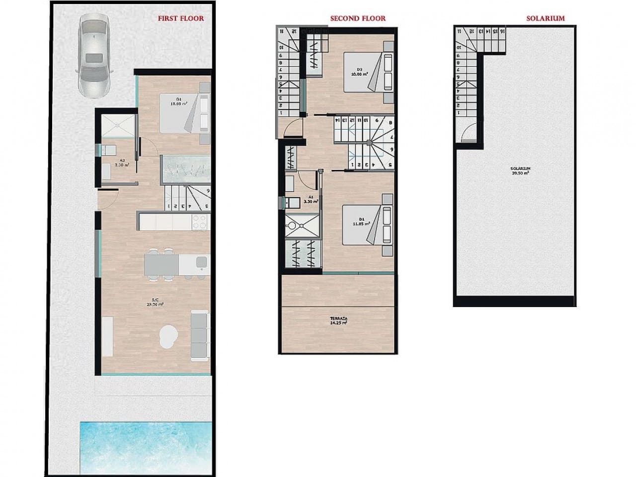 3 soverom Villa til salgs i Santiago de la Ribera med svømmebasseng - € 350 000 (Ref: 9318850)