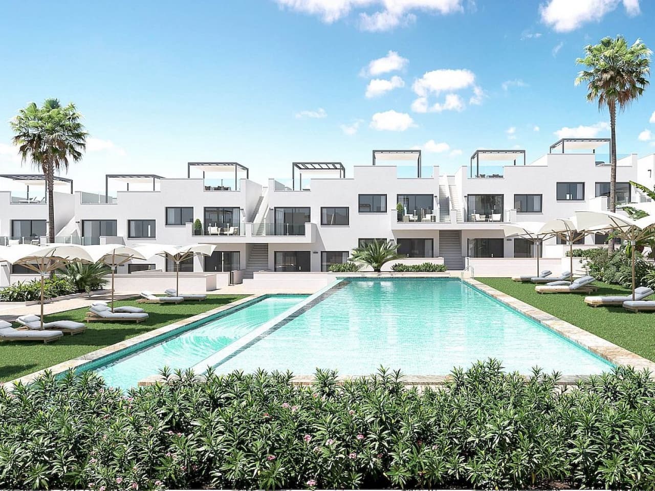 2 soveværelse Rækkehus til salg i Los Balcones med swimmingpool - € 299.900 (Ref: 9318851)