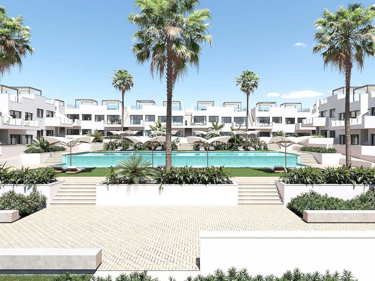 3 sovrum Radhus till salu i Los Balcones med pool - 305 900 € (Ref: 9318852)