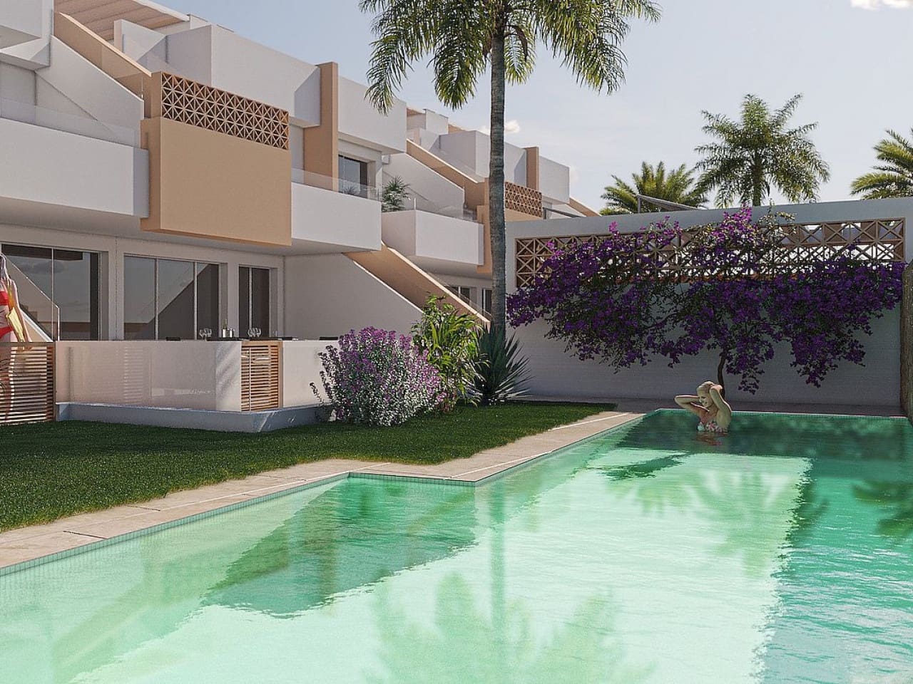 3 bedroom Terraced Villa for sale in Pilar de la Horadada with pool - € 289,900 (Ref: 9318856)