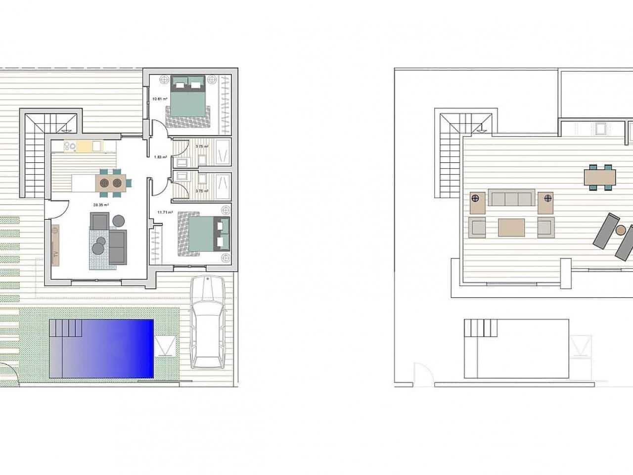 3 sypialnia Willa na sprzedaż w Roldan z basenem - 404 900 € (Ref: 9318860)