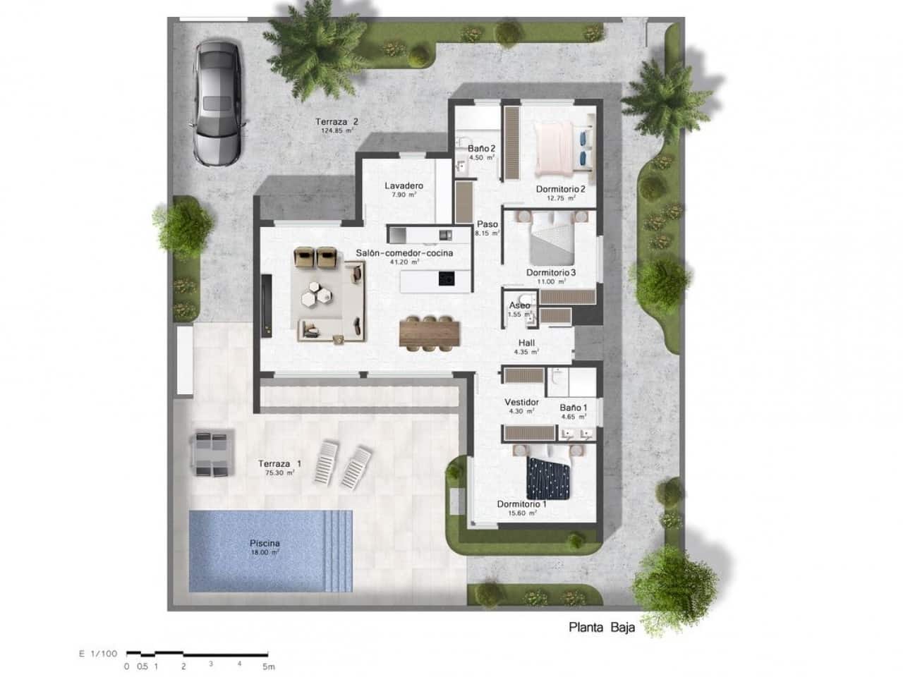 3 makuuhuone Huvila myytävänä paikassa Banos y Mendigo mukana uima-altaan - 465 900 € (Ref: 9318869)