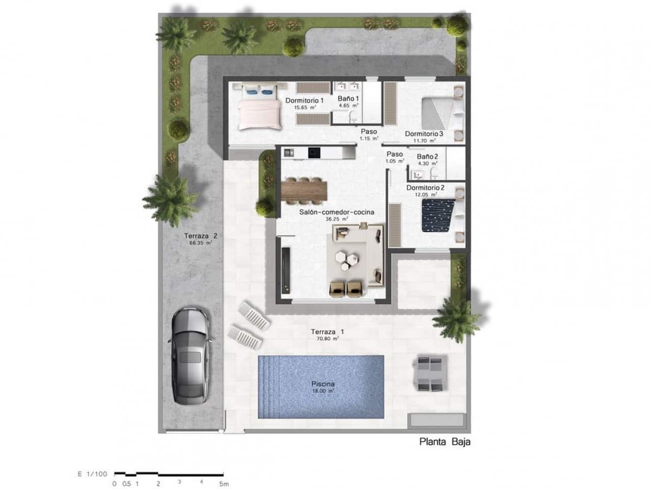 2 soveværelse Villa til salg i Banos y Mendigo med swimmingpool - € 375.900 (Ref: 9318873)