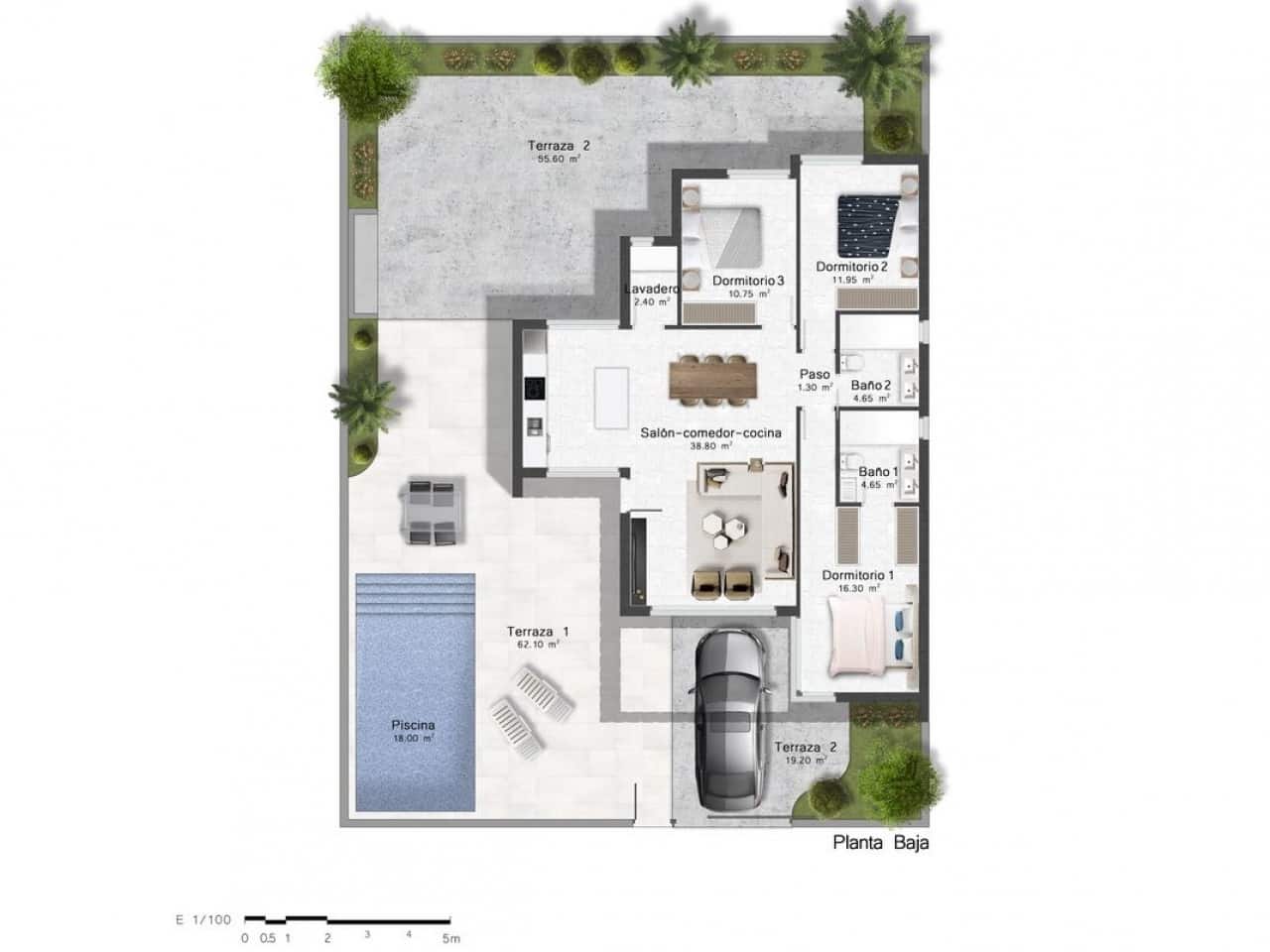 3 makuuhuone Huvila myytävänä paikassa Banos y Mendigo mukana uima-altaan - 389 900 € (Ref: 9318875)