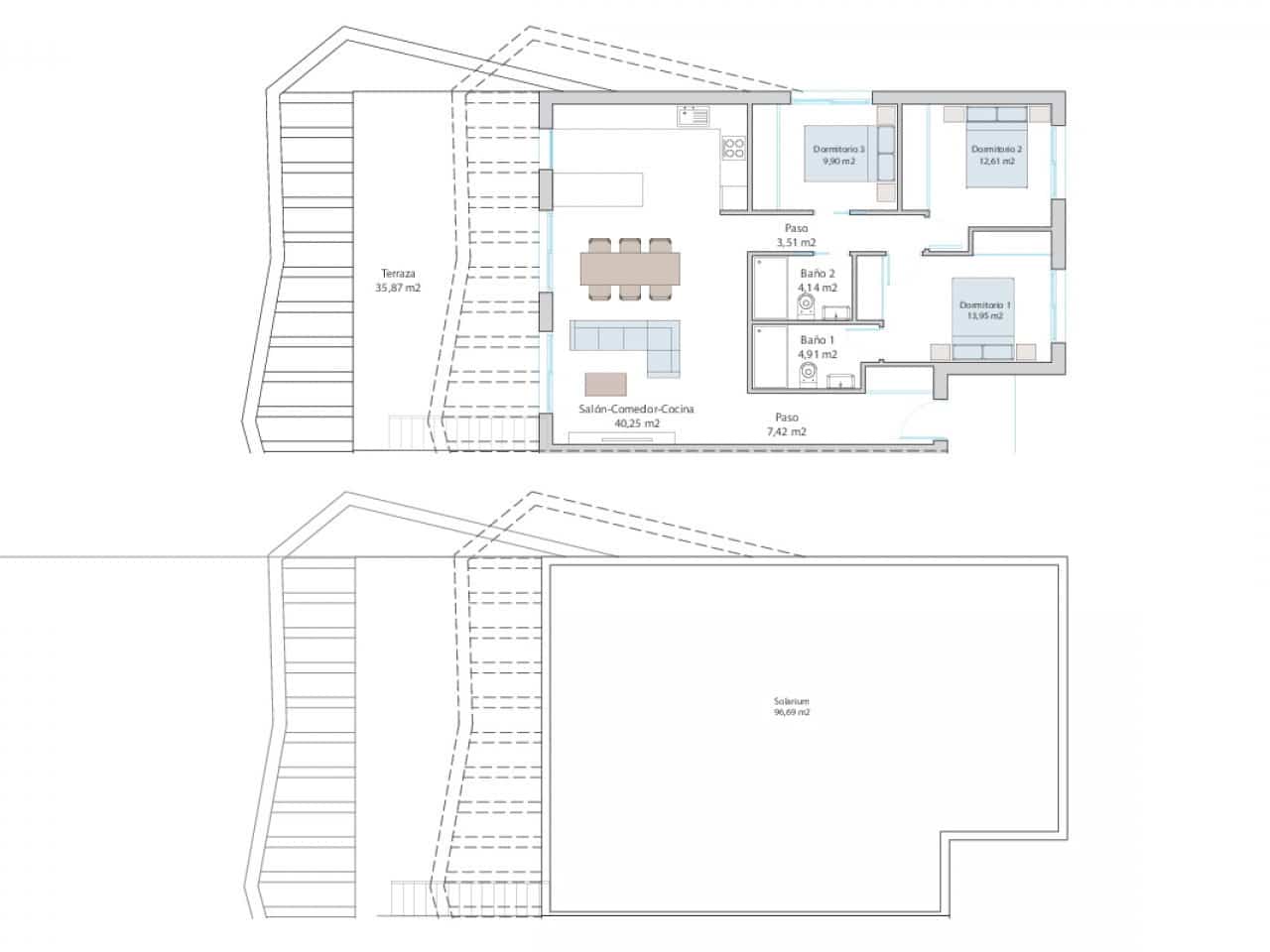 3 soveværelse Rækkehus til salg i Benidorm med swimmingpool - € 449.900 (Ref: 9318893)