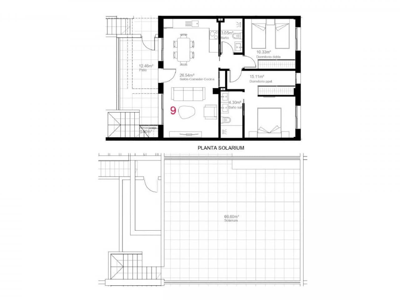 2 camera da letto Villetta a Schiera in vendita in Pilar de la Horadada con piscina - 259.900 € (Rif: 9318896)