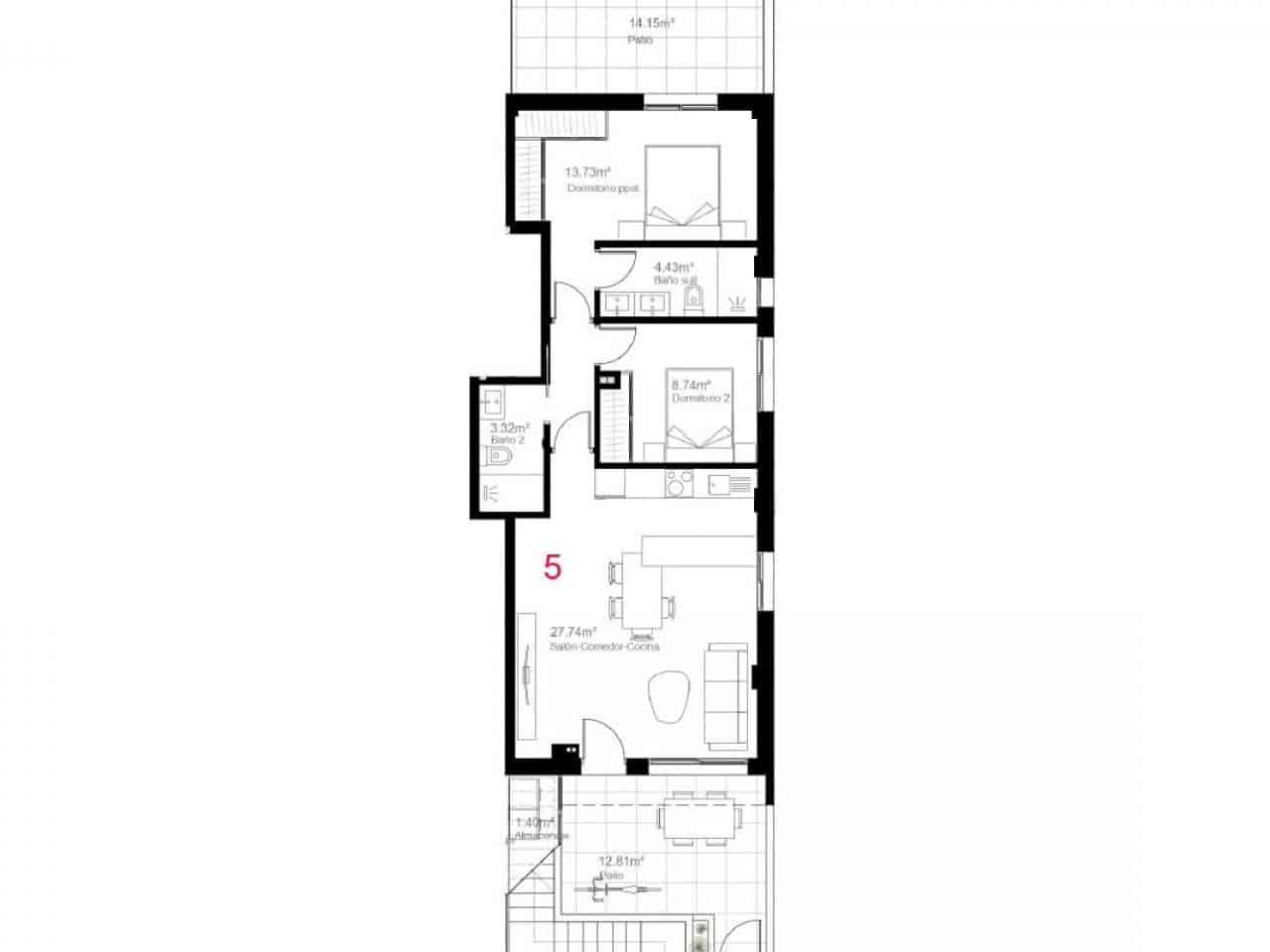 2 camera da letto Villetta a Schiera in vendita in Pilar de la Horadada con piscina - 259.900 € (Rif: 9318896)