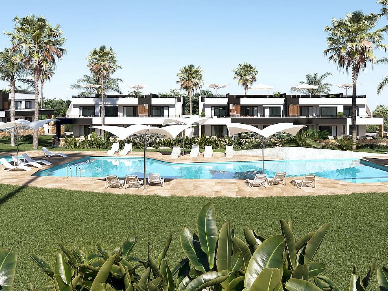 2 sovrum Radhus till salu i Ciudad Quesada med pool - 294 000 € (Ref: 9318897)