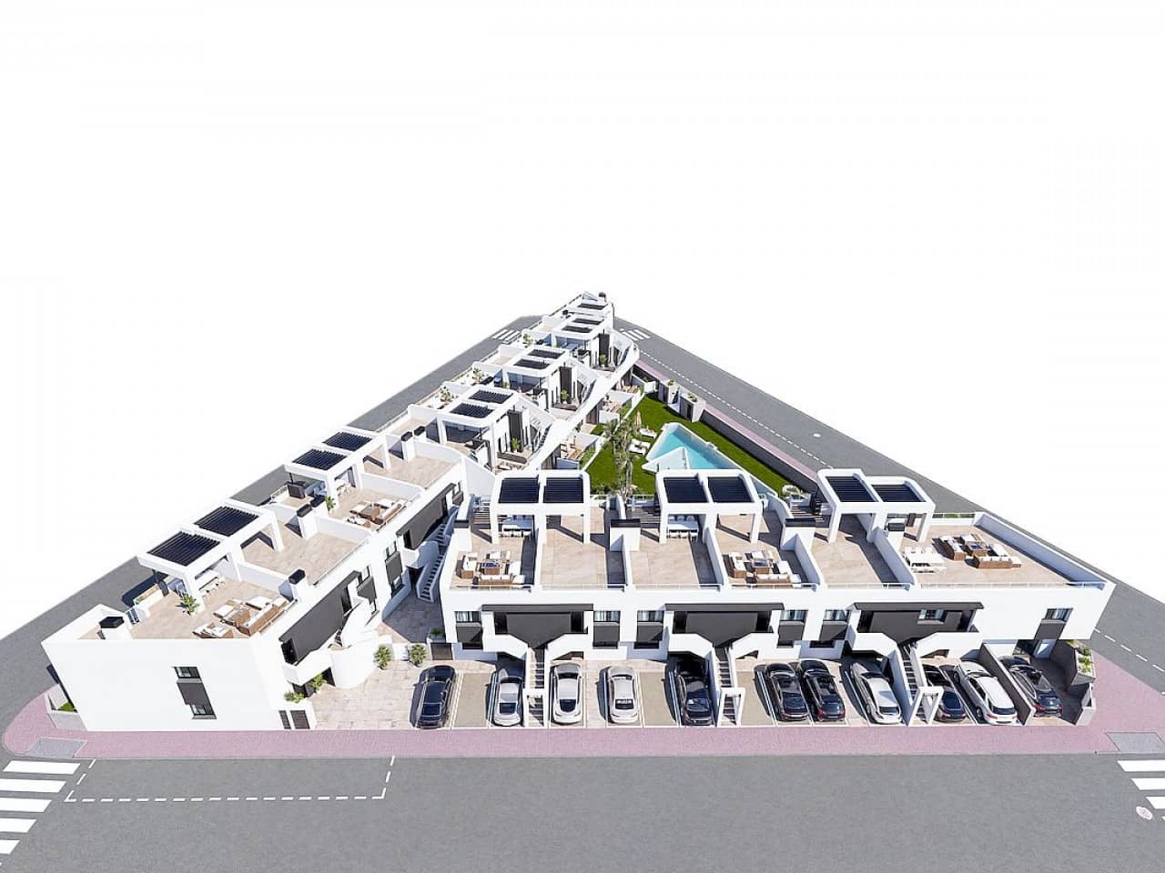 2 chambre Villa/Maison Mitoyenne à vendre à San Fulgencio avec piscine - 224 900 € (Ref: 9318898)