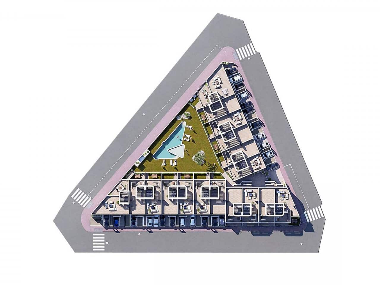 2 chambre Villa/Maison Mitoyenne à vendre à San Fulgencio avec piscine - 239 900 € (Ref: 9318899)