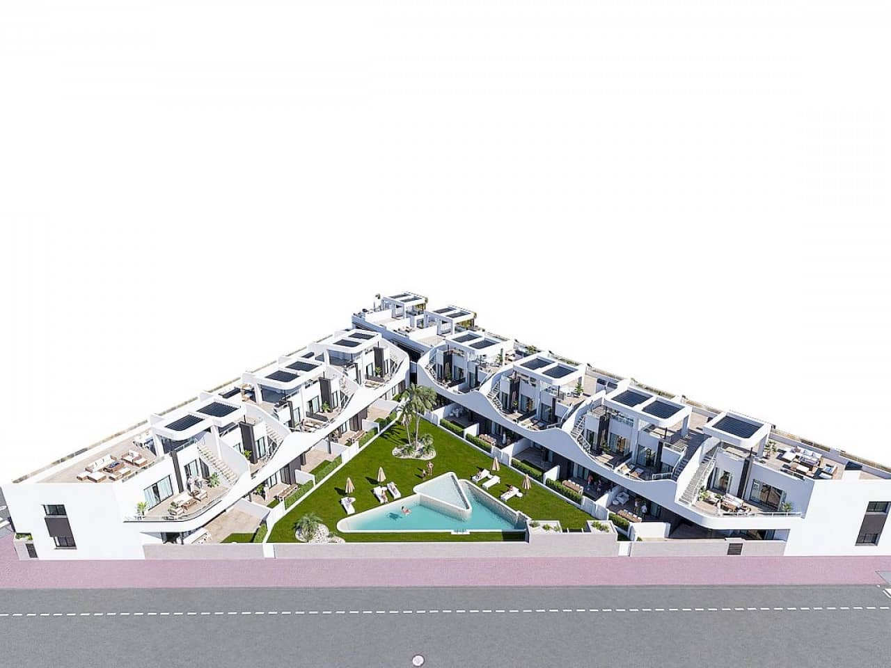 3 soveværelse Rækkehus til salg i San Fulgencio med swimmingpool - € 299.900 (Ref: 9318900)