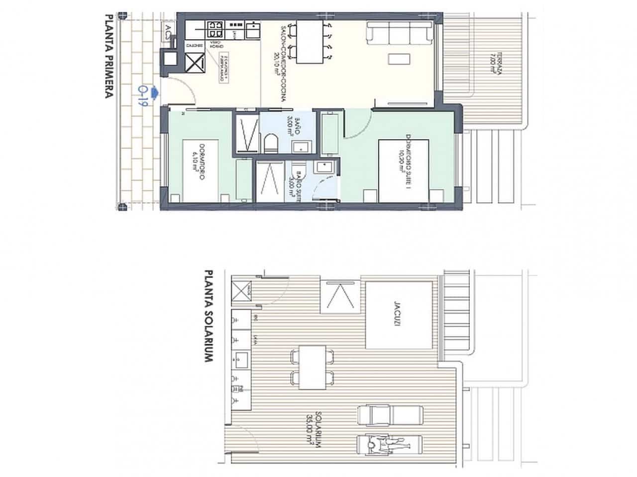 2 soverom Rekkehus til salgs i Torre de la Horadada med svømmebasseng - € 334 000 (Ref: 9318911)