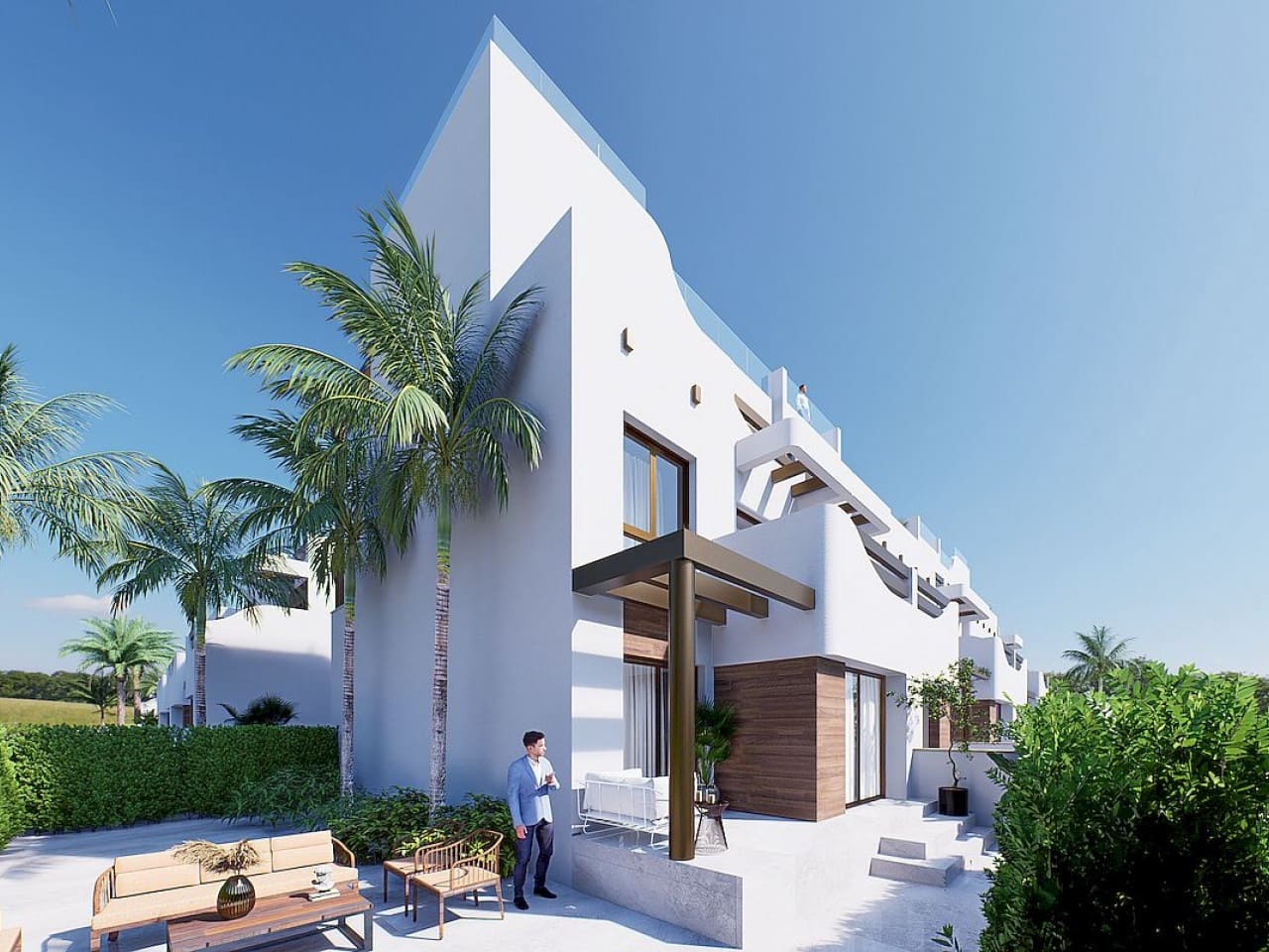 2 soverom Rekkehus til salgs i Torre de la Horadada med svømmebasseng - € 334 000 (Ref: 9318911)