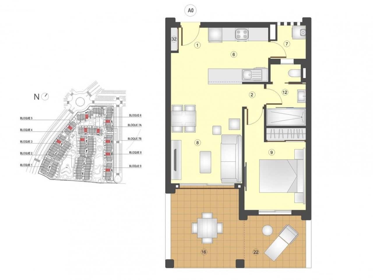 2 soverom Penthouse til salgs i San Juan de los Terreros med svømmebasseng - € 225 000 (Ref: 9318913)