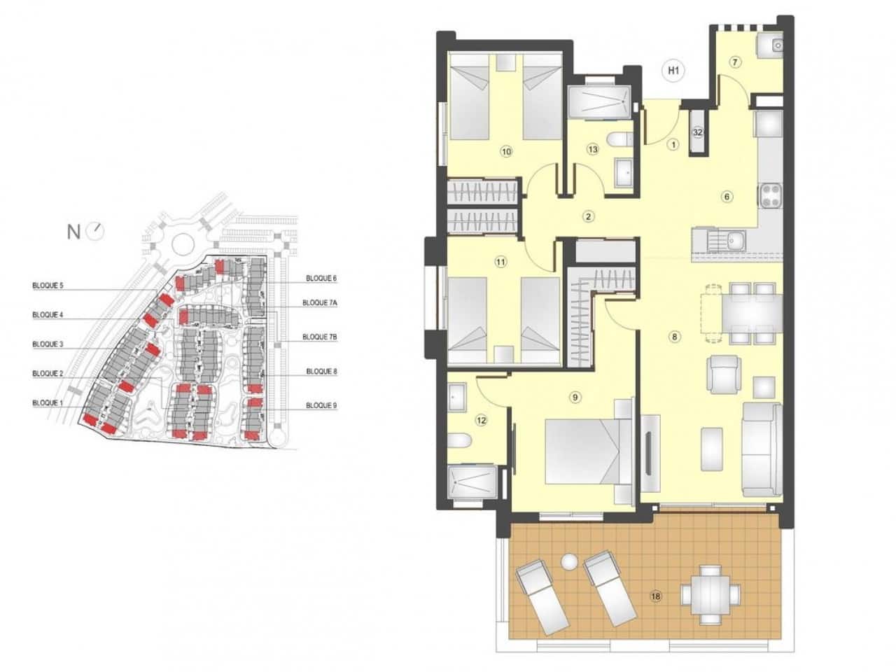 2 soverom Penthouse til salgs i San Juan de los Terreros med svømmebasseng - € 225 000 (Ref: 9318913)