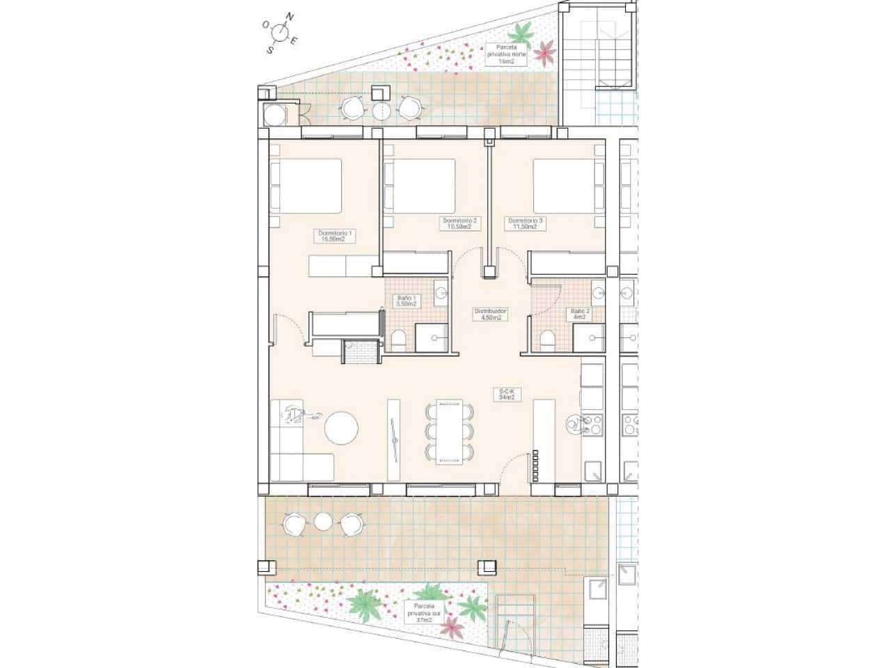 3 slaapkamer Rijtjeshuis te koop in Hondon de las Nieves - € 198.000 (Ref: 9318922)