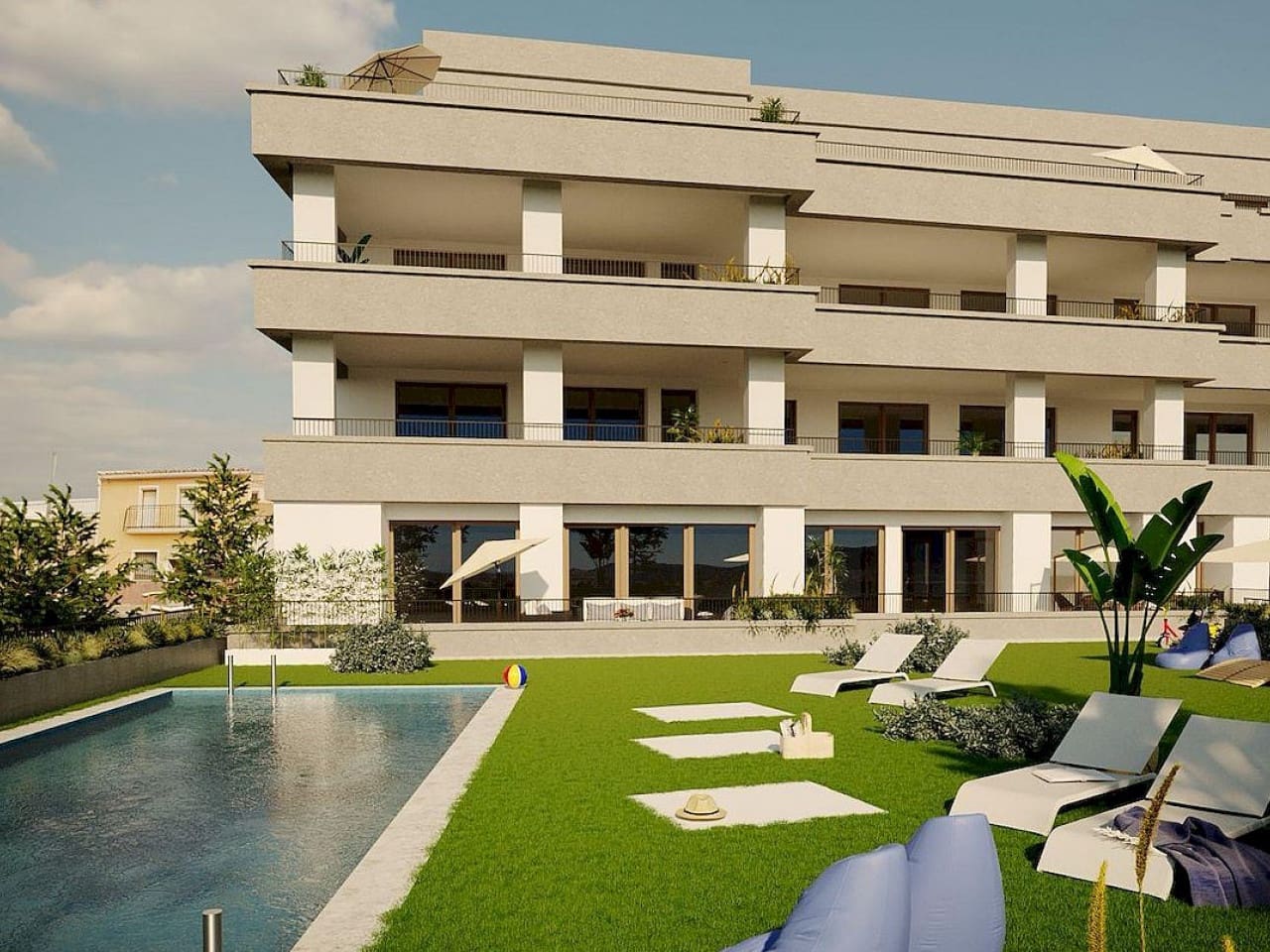 2 bedroom Apartment for sale in Hondon de las Nieves with pool - € 240,000 (Ref: 9318931)