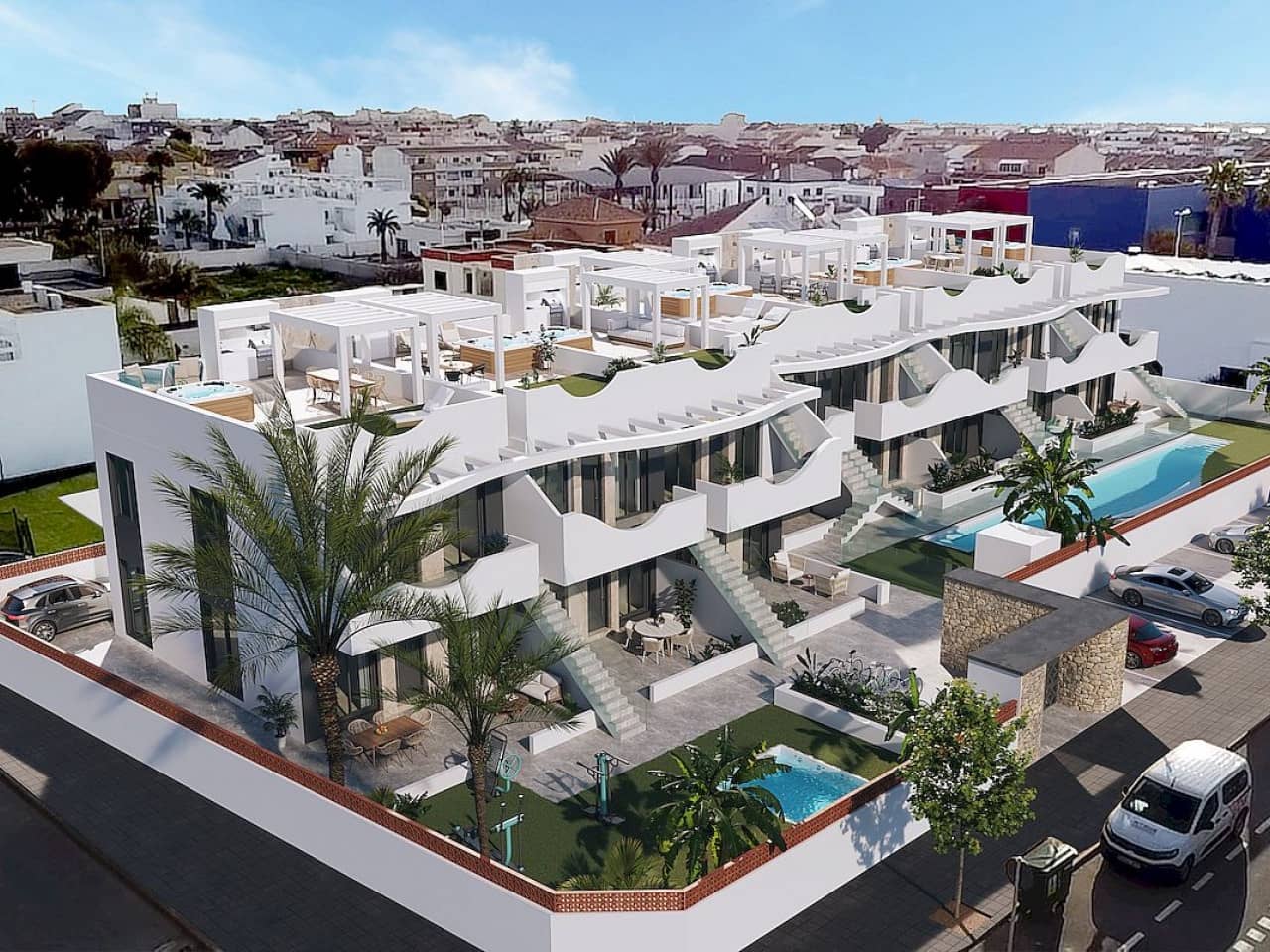 2 bedroom Terraced Villa for sale in Pilar de la Horadada with pool - € 275,000 (Ref: 9318939)