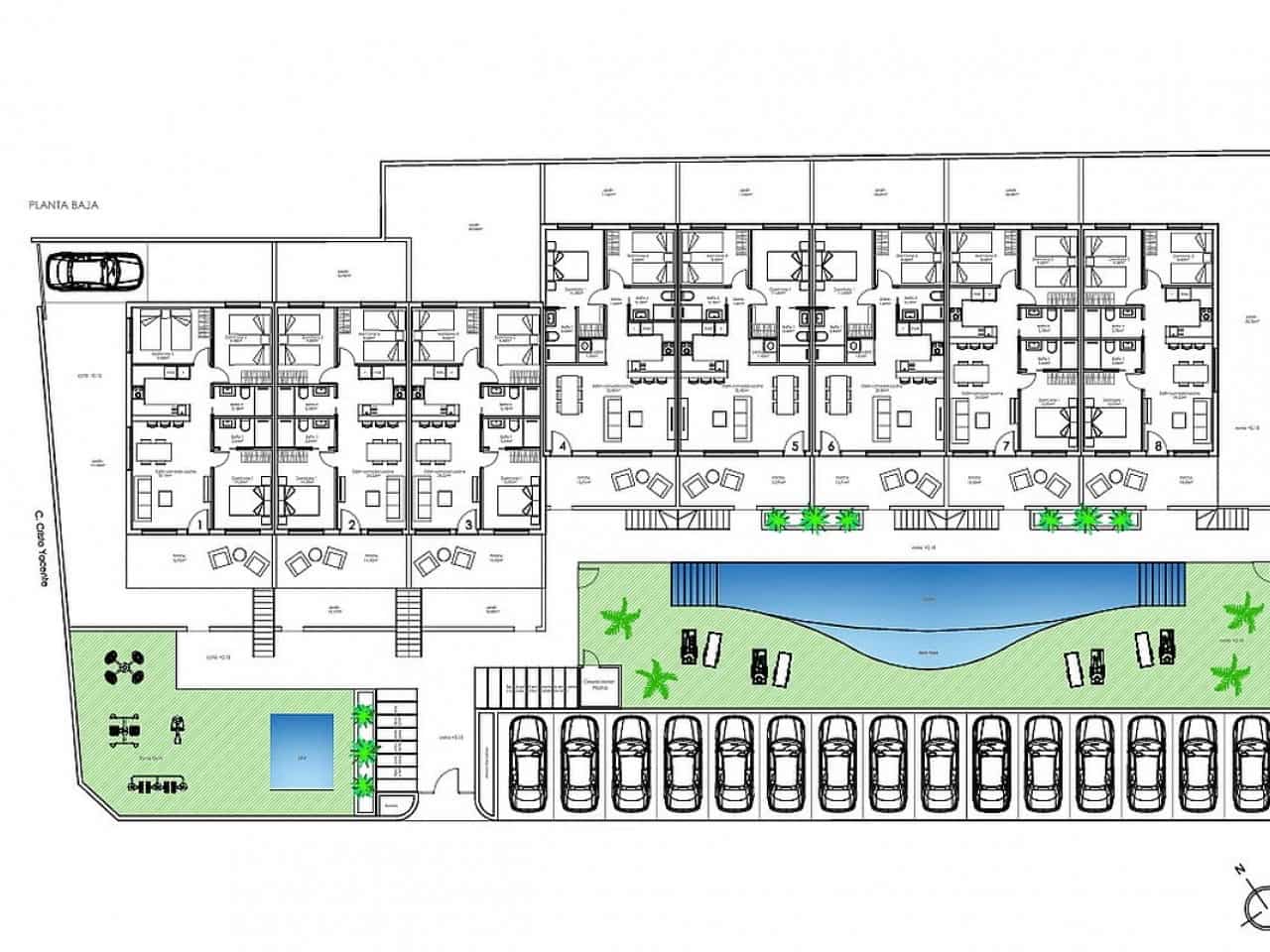 3 makuuhuone Rivitalo myytävänä paikassa Pilar de la Horadada mukana uima-altaan - 290 000 € (Ref: 9318940)