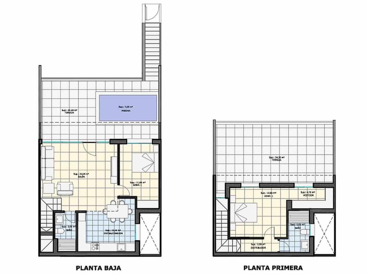 2 bedroom Terraced Villa for sale in Pilar de la Horadada with pool - € 329,900 (Ref: 9318943)