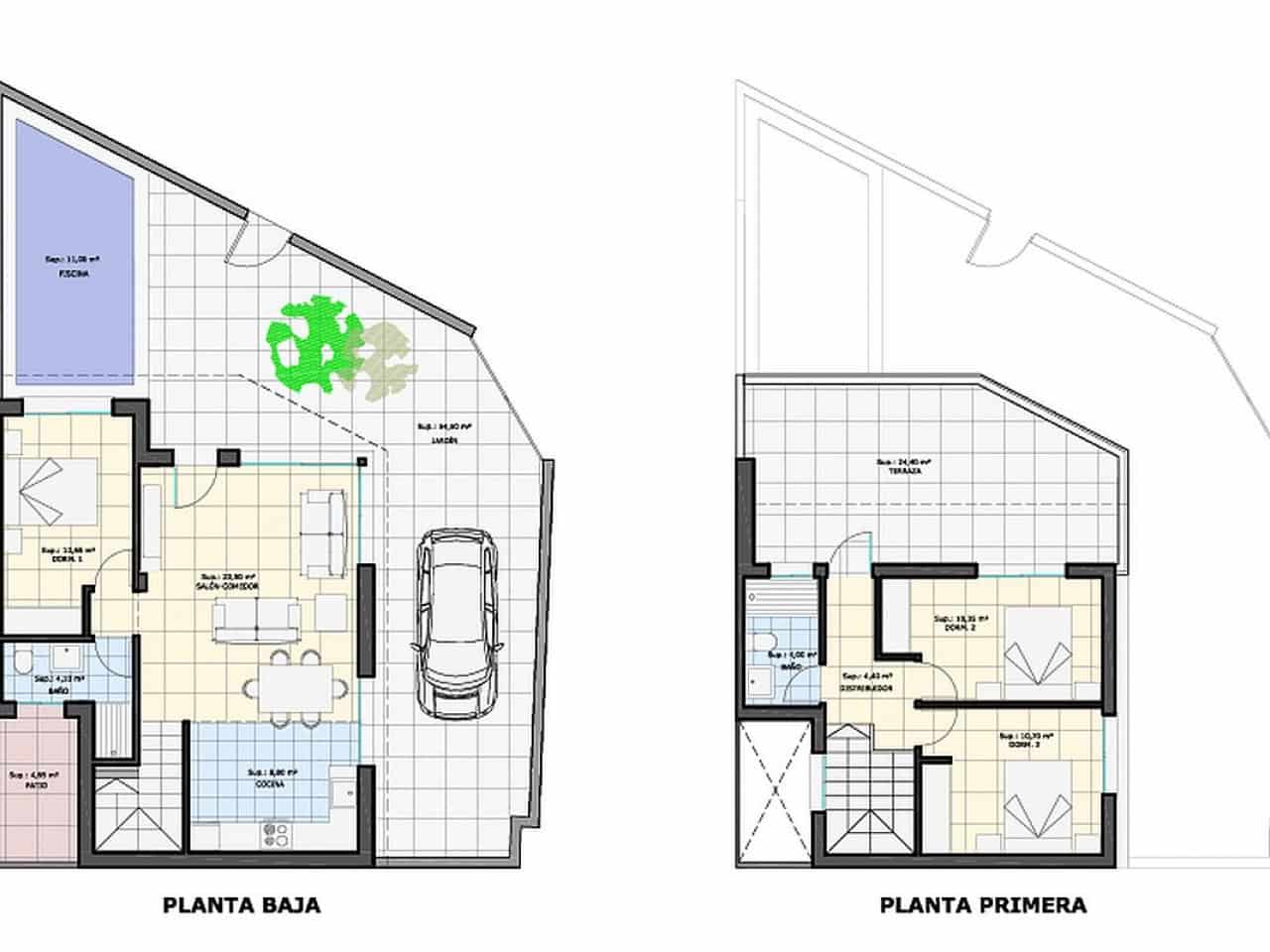 2 bedroom Terraced Villa for sale in Pilar de la Horadada with pool - € 329,900 (Ref: 9318943)