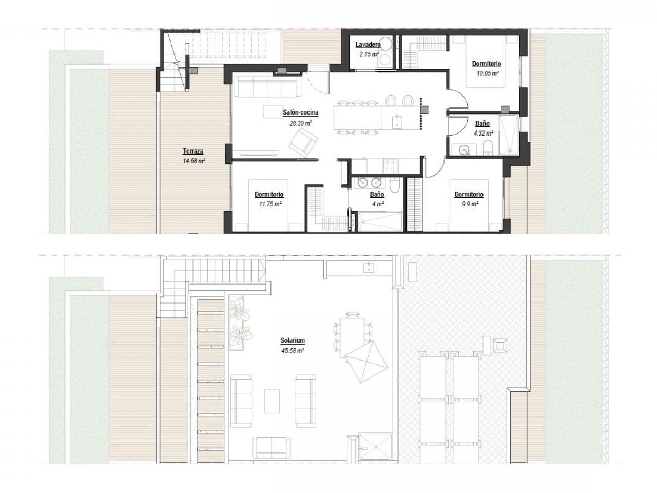 3 sypialnia Dom szeregowy na sprzedaż w Los Alcazares z basenem - 350 000 € (Ref: 9318947)