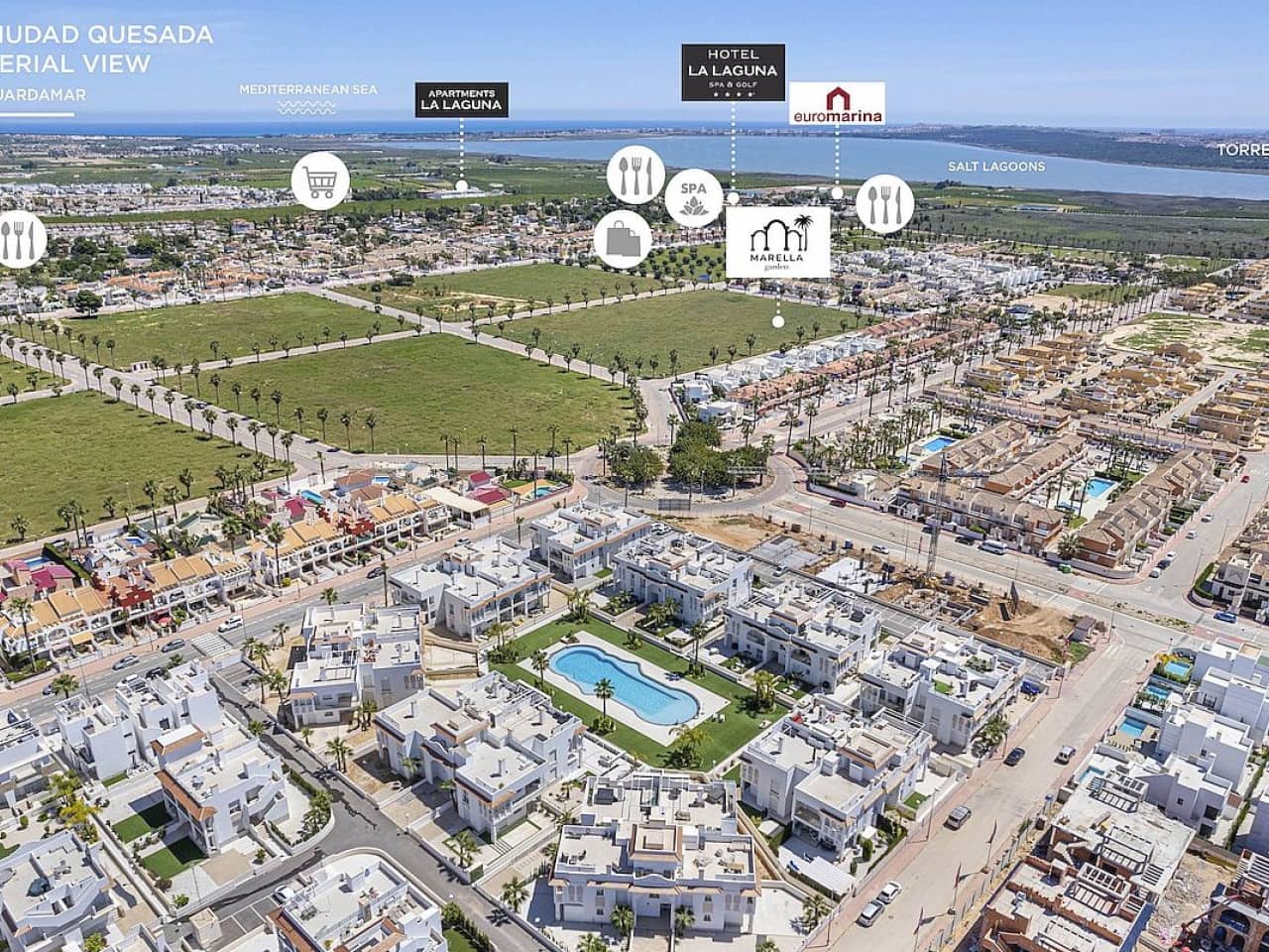 2 soveværelse Rækkehus til salg i Dona Pepa med swimmingpool - € 316.500 (Ref: 9318949)