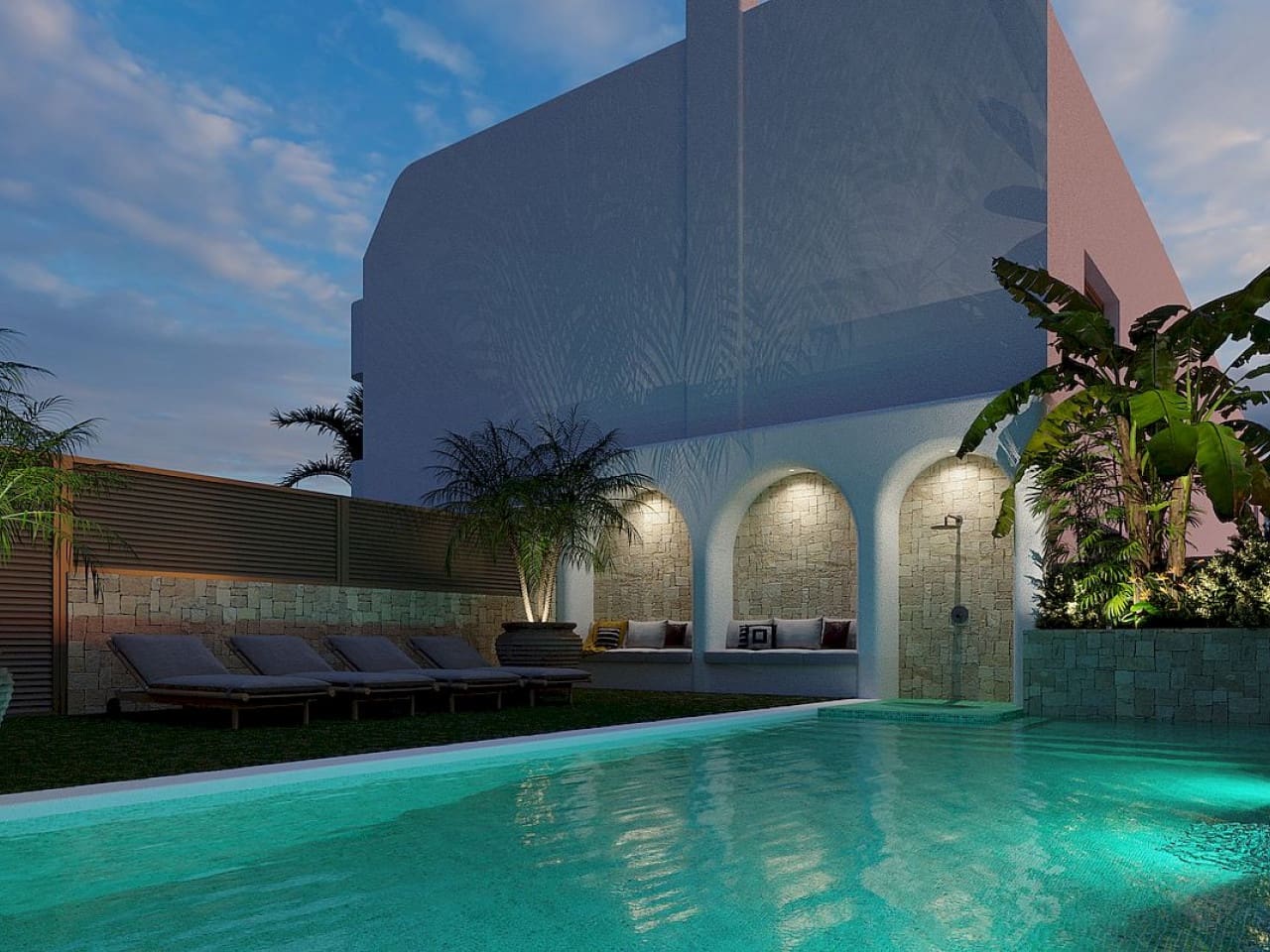 3 soverom Rekkehus til salgs i Lo Pagan med svømmebasseng - € 369 900 (Ref: 9318951)