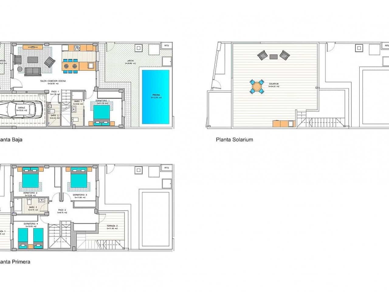 3 soveværelse Villa til salg i Los Belones med swimmingpool - € 355.000 (Ref: 9318952)