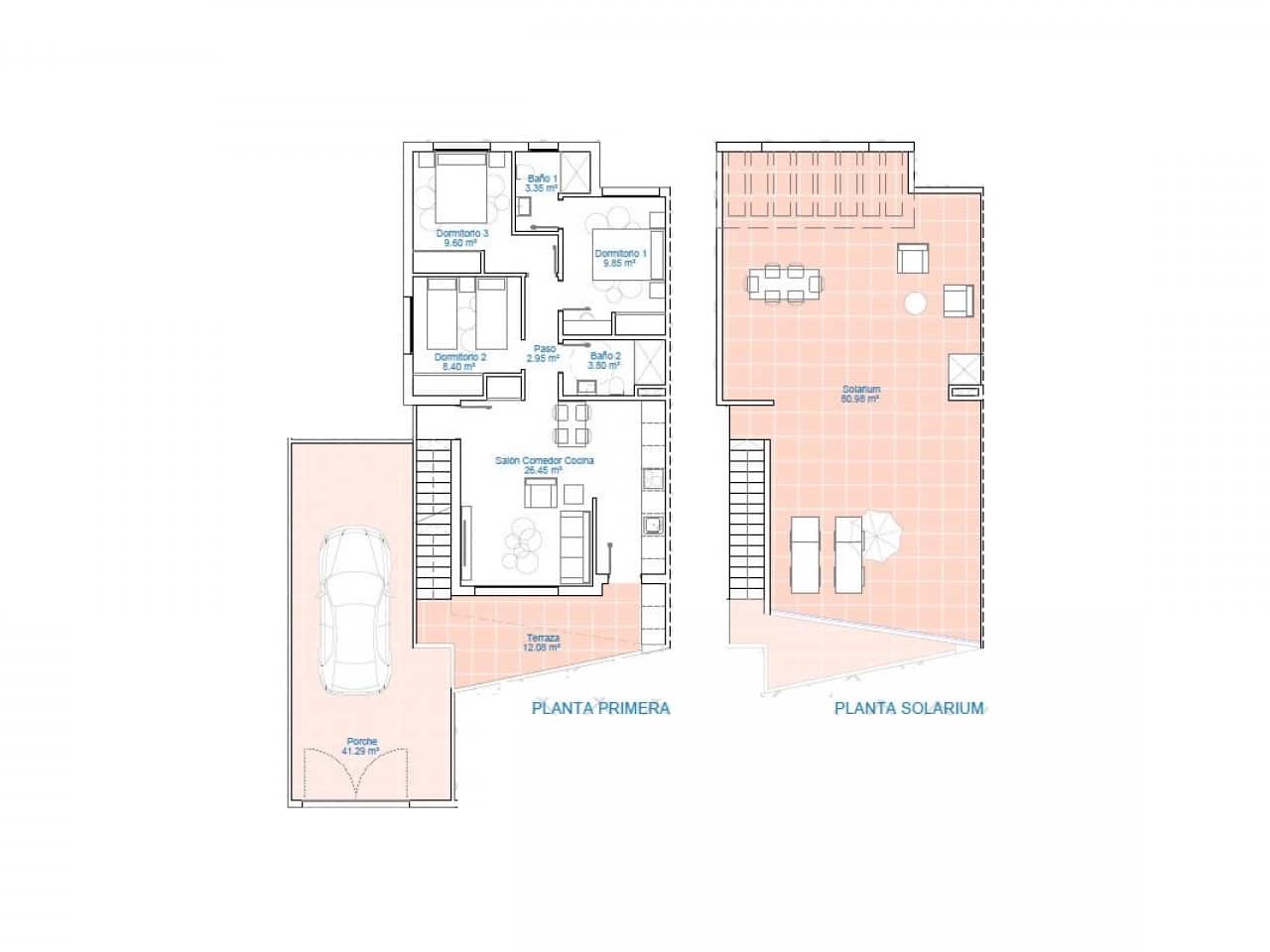3 soveværelse Rækkehus til salg i Pilar de la Horadada med swimmingpool - € 289.900 (Ref: 9318956)