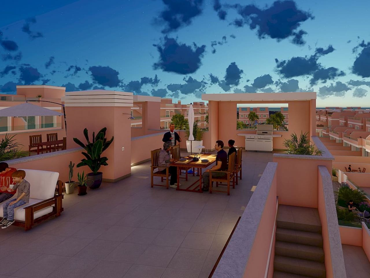 3 quarto Moradia em Banda para venda em Pilar de la Horadada com piscina - 274 900 € (Ref: 9318957)