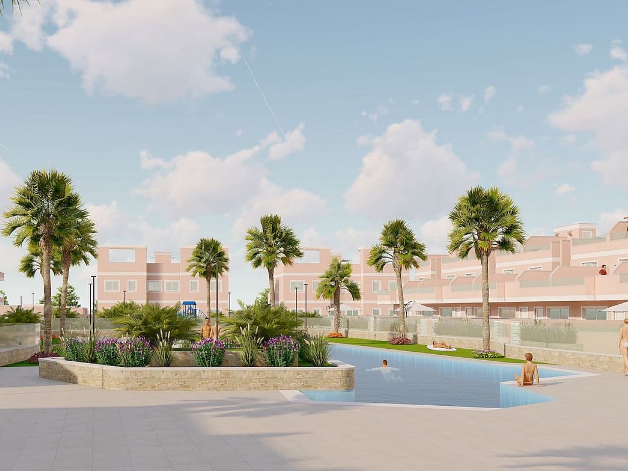 3 quarto Moradia em Banda para venda em Pilar de la Horadada com piscina - 274 900 € (Ref: 9318957)