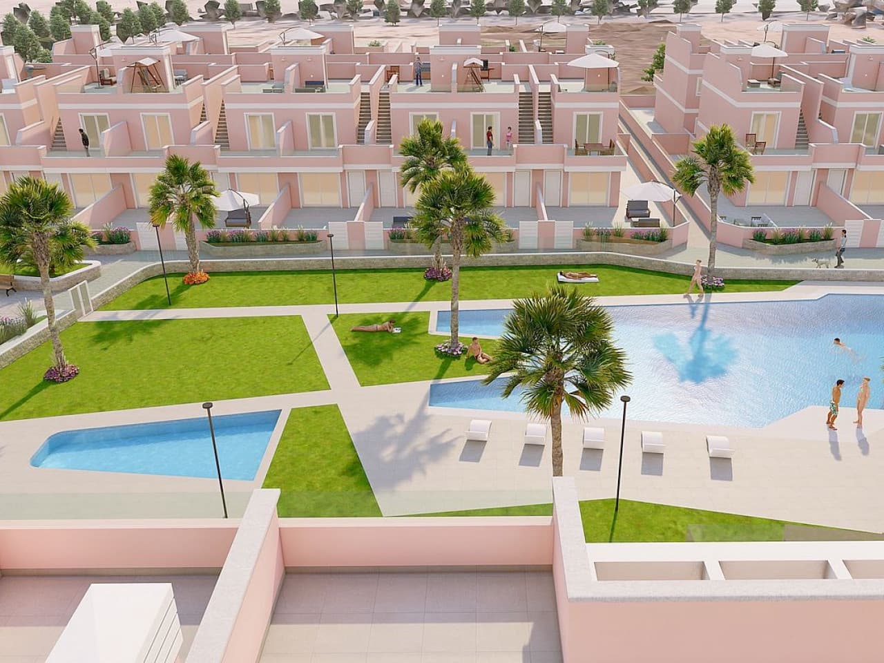 3 quarto Casa em Banda para venda em Pilar de la Horadada com piscina - 309 900 € (Ref: 9318958)