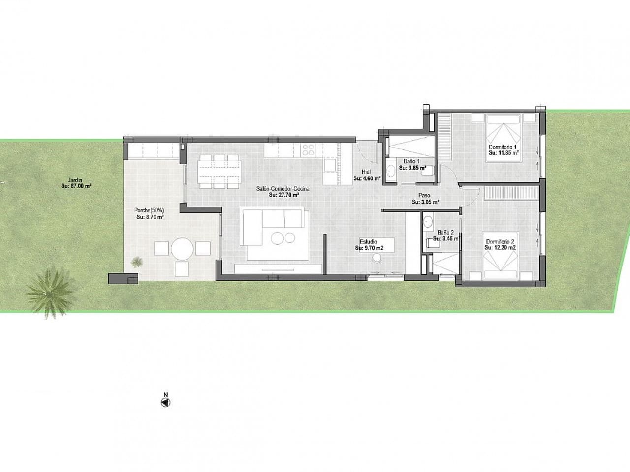3 camera da letto Appartamento in vendita in Condado de Alhama con piscina - 218.400 € (Rif: 9318960)
